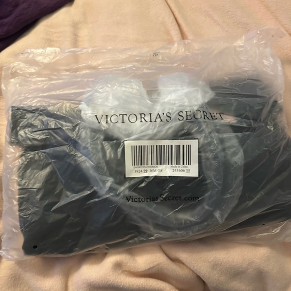 Victoria's Secret Black and Pink Tote Bag nwt - Picture 5 of 5